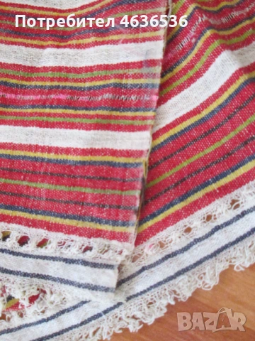 19век кърпа, ръчно тъкан кенар , 90х38см., снимка 5 - Антикварни и старинни предмети - 53272292