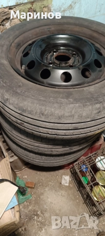 Стоманени джанти 15" к-т  4 бр с летни гуми за  KIA CARENS и други корейски автомобили , снимка 8 - Гуми и джанти - 51709266