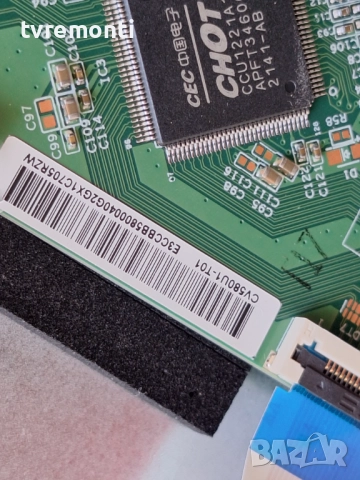 Tcon BOARD ,CV580U1-T01-CB-1, за 55-инчов телевизор HISENSE Модел 58A6BG , с дисплей HD580Y1U92-L2, снимка 3 - Части и Платки - 52244709