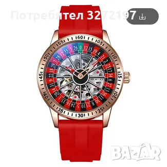 MUKUO Дизайнерски Автоматичен, механичен часовник Рулетка, водоустойчив , снимка 3 - Мъжки - 49597491