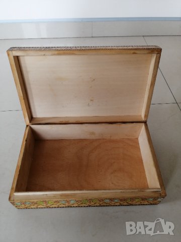Дървена кутия 26 х 16 h 7 см. , снимка 2 - Други стоки за дома - 32536656