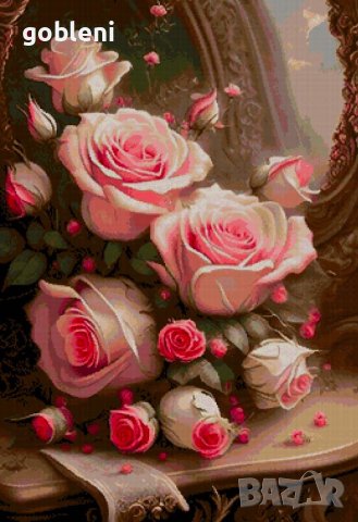 	гоблен "РАЗКОШНИ РОЗИ" Д 46; размери/30*44/см.; 36 цвята; 63 лв., снимка 2 - Гоблени - 43251809