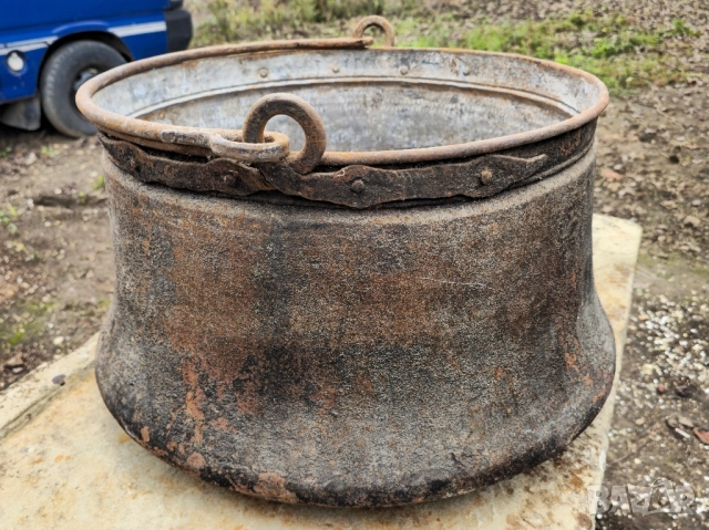 Голямо Метално Котле/Менче , снимка 6 - Декорация за дома - 52082538