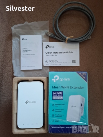 Разширител/Усилвател на обхват за Wi-Fi, RE330 AC1200 Mesh Wi-Fi Extender, снимка 12 - Рутери - 52429397