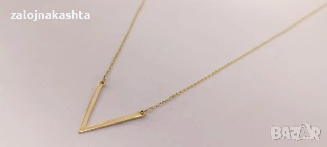 Ново Златно колие-1,47гр/14кр, снимка 4 - Колиета, медальони, синджири - 51329677