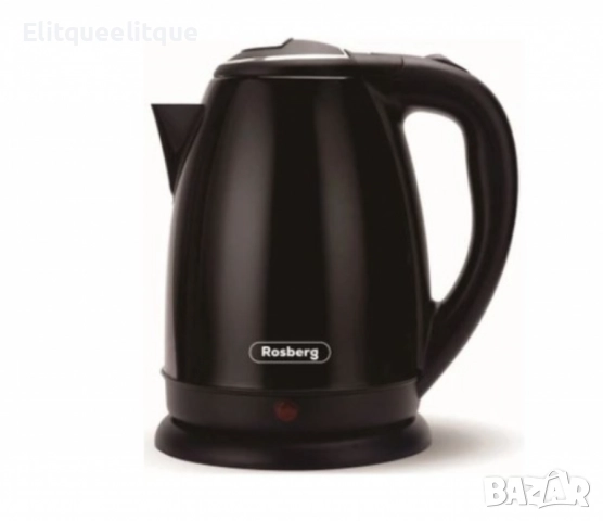 Електрическа кана Rosberg, 1500W, 1 л., Корпус неръжд. стомана, S/S,2 ГОДИНИ ГАРАНЦИЯ, снимка 2 - Друга електроника - 52182578