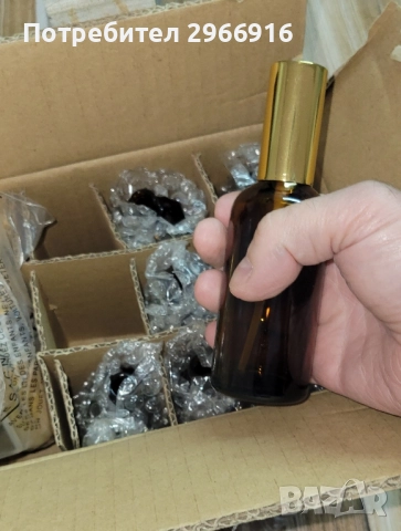 Продавам стъклени спрей шишенца, 100мл, 100мл, снимка 4 - Дамски парфюми - 52186275