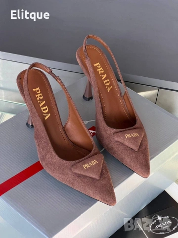 сандали на ток prada