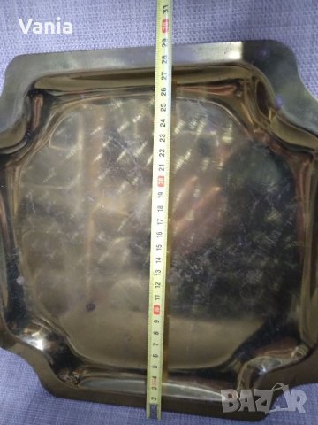 Поднос от месинг, снимка 5 - Антикварни и старинни предмети - 35140718