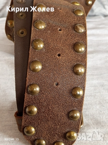 Дамски кожен колан с капси много красив стилен дизайн 16713, снимка 5 - Колани - 51892678