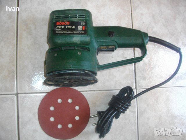 Bosch PEX115A-Швейцарски Кръгъл Ексцентър Виброшлайф-ф115мм-Добър-2 Скорости, снимка 2 - Други инструменти - 33158176