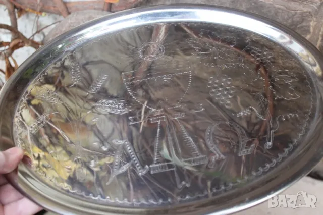 Античен поднос около 1920 година 🇩🇪, снимка 4 - Антикварни и старинни предмети - 47645389