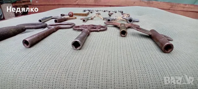 24бр стари немски ключета за джобни часовници, снимка 8 - Антикварни и старинни предмети - 48104942