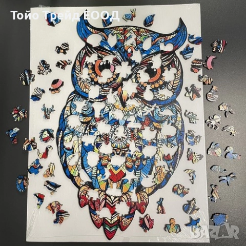 Дървен пъзел-бухал, снимка 3 - Образователни игри - 52732827