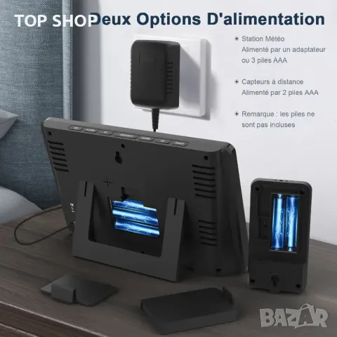 Xmifer метеорологична станция с външен термометър и влагомер, снимка 5 - Друга електроника - 48648223