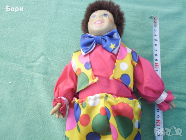 Немска порцеланова кукла клоун 33см, снимка 4 - Кукли - 35011636