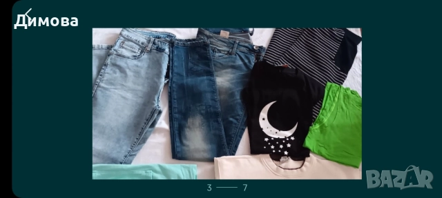 Дънки , блузи ,тениска и потник, снимка 5 - Блузи с дълъг ръкав и пуловери - 52142470