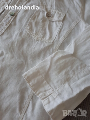 Бяла ленена риза  Gerry Weber  - M ( 38 ), снимка 4 - Ризи - 51736693