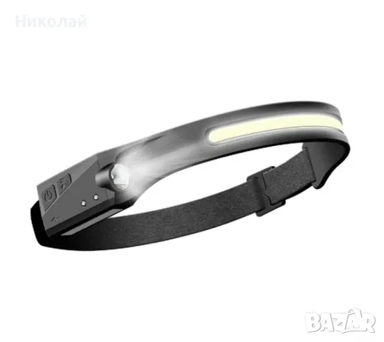 LED Челник, Тип лента, Сензор за движение, еластична регулируема лента, USB, снимка 2 - Къмпинг осветление - 47953177