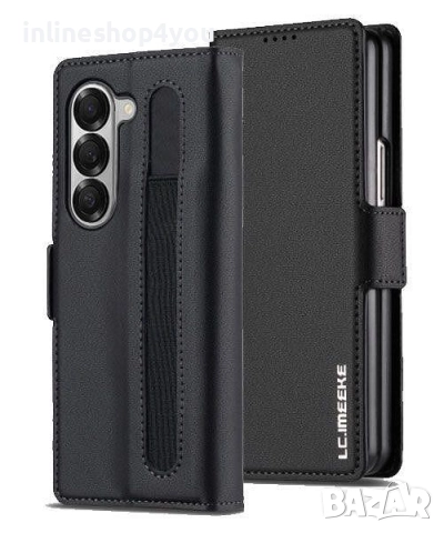 Кожен Калъф Тип Тефтер за Samsung Galaxy Z Fold 6 / 7