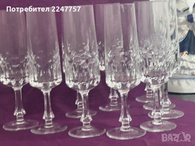 10 бр кристални чаши Diamonte Germany, снимка 3 - Спортни дрехи, екипи - 52464177