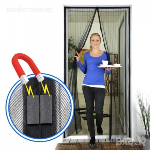 Самозатваряща се магнитна мрежа против насекоми - комарник врата, снимка 4 - Други - 37261638