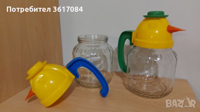 Две нестандартни кани, буркани за съхранение на течности, декорация, снимка 4 - Други - 43136230