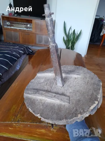 Старо дървено колело от чекрък, снимка 4 - Други ценни предмети - 49130999