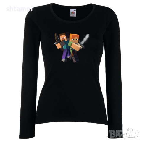 Дамска тениска Minecraft 6 Minecraft,Игра,Забавление,подарък,Изненада,Рожден Ден., снимка 2 - Тениски - 36520890
