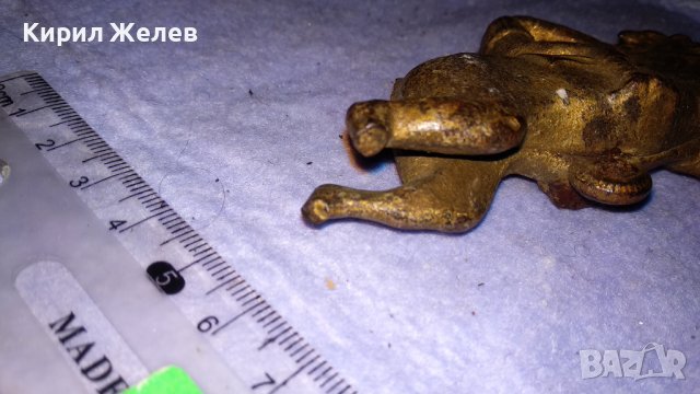 МНОГО СТАРА ЧУГУНЕНА БРОНЗИРАНА ФИГУРА на КОННИК ЖОКЕЙ ХУДОЖЕСТВЕНА МАЙСТОРСКА РЯДКА ИЗРАБОТКА 34157, снимка 5 - Колекции - 38892552