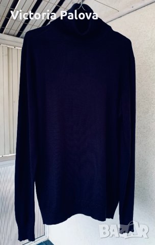 Тъмносиньо  поло коприна унисекс