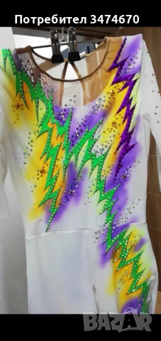 Трико за художествена гимнастика, акробатика (гащеризони) за 11-13 год, снимка 4 - Други спортове - 51328469