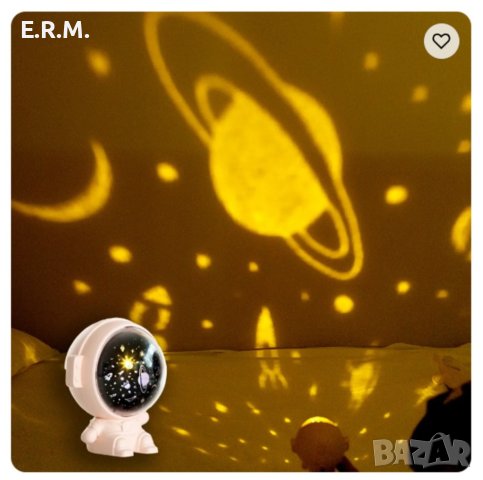 Звезден проектор астронавт детска нощта лампа музикална