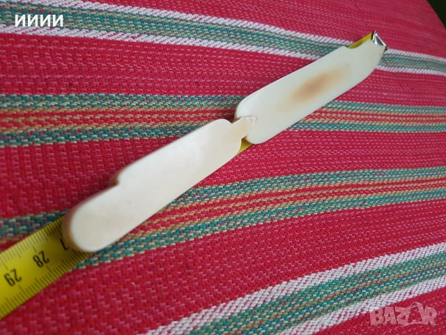 Нож слонова кост , снимка 2 - Антикварни и старинни предмети - 53403985