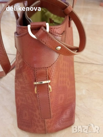 Pollini. Italy. Кожена чанта, снимка 5 - Чанти - 44890676