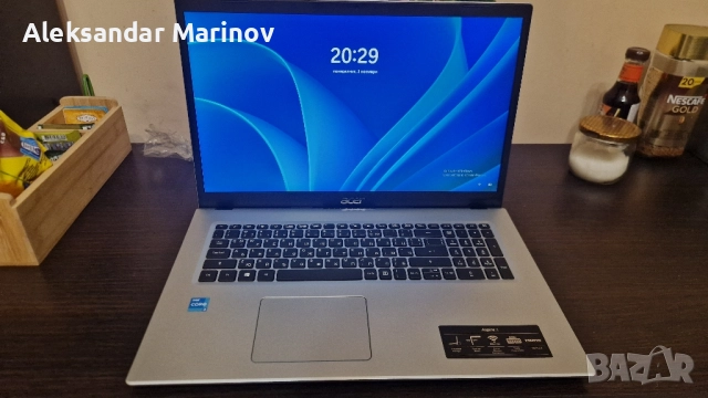 💻 Acer Aspire 3 – 17.3", i3 11gen, 8GB RAM, 512GB SSD, като нов!, снимка 2 - Лаптопи за работа - 52282610
