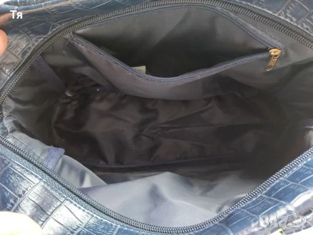 Дамска чанта в тъмносин цвят , снимка 4 - Чанти - 47405133