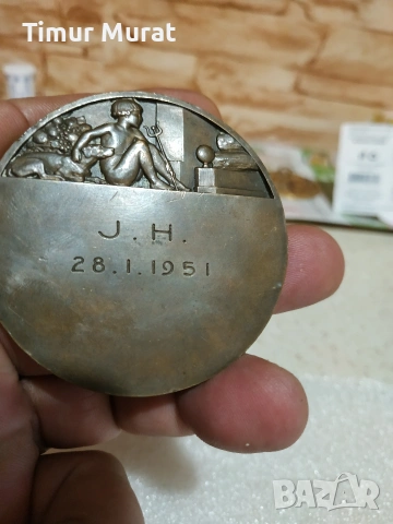 предлага се стар френски медальн, снимка 3 - Антикварни и старинни предмети - 53096372