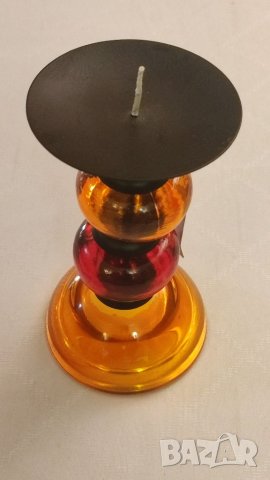 Свещник цветно стъкло. , снимка 6 - Декорация за дома - 38099357