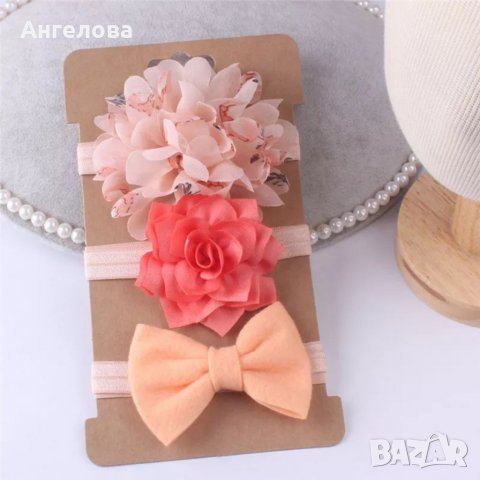 Комплект ленти за глава , снимка 7 - Шноли, диадеми, ленти - 38010211