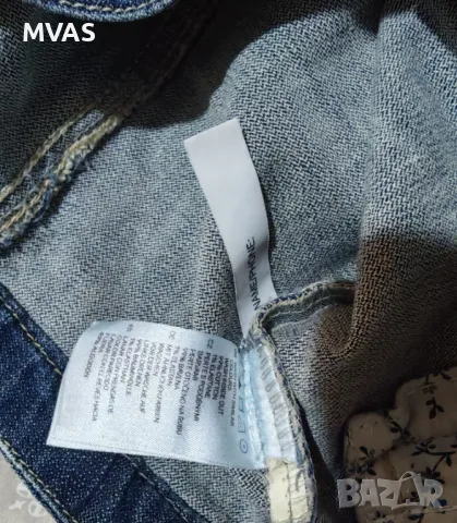 H&m Тъмно синьо дънково елече за момиче, снимка 3 - Детски якета и елеци - 49756075