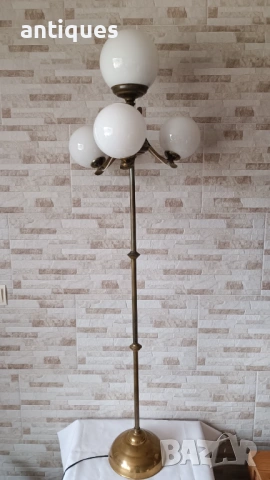 Стара месингова лампа - лампион - немски - Антика, снимка 2 - Антикварни и старинни предмети - 53005629