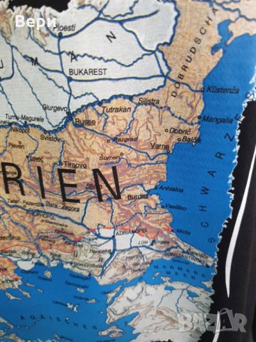 Нова мъжка тениска с трансферен печат България на три морета, карта, снимка 8 - Тениски - 28166870