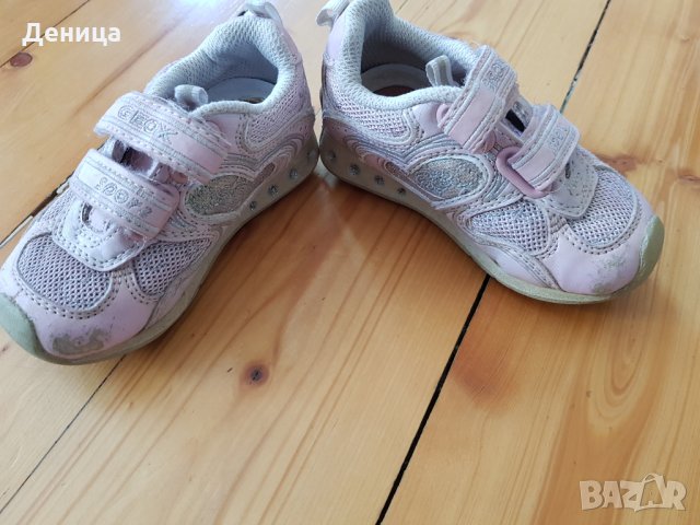 Розови маратонки Geox 21 номер, снимка 4 - Детски маратонки - 28216544