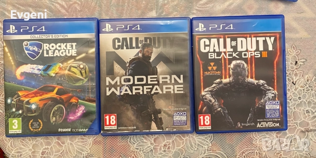 Rocket League Call of Duty Modern Warfare, Black Ops 3 III PS4 Игри