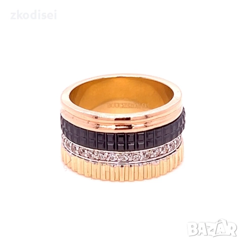 Златен дамски пръстен Boucheron 7,96гр. размер:50 14кр. проба:585 модел:34534-5, снимка 3 - Пръстени - 52008983