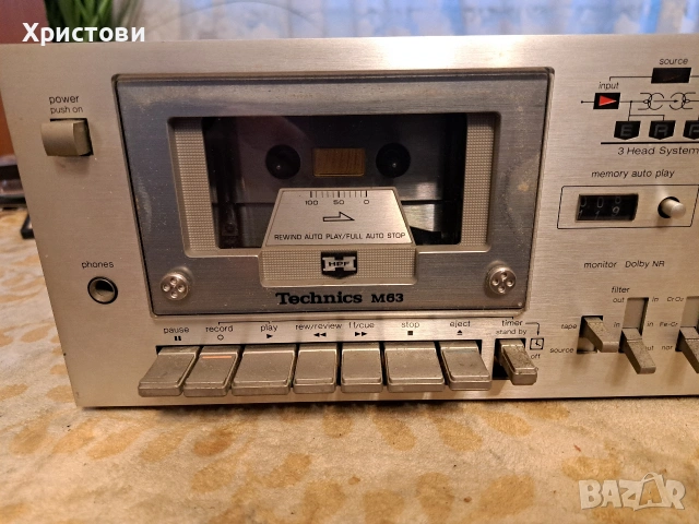 Продавам триглав дек Technics M 63, снимка 2 - Декове - 53121954