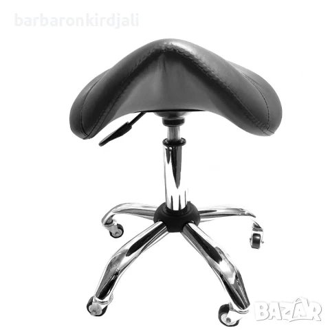 Професионална работна табуретка с регулиране на височината, снимка 2 - Фризьорски столове - 51326560