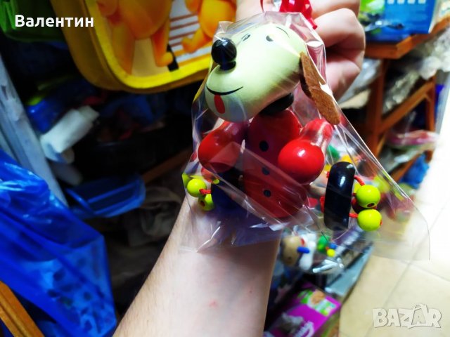 Дървена играчка за бутане, снимка 2 - Други - 28566745