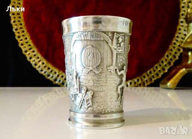 Чаши от калай за ракия Kassack. , снимка 6 - Антикварни и старинни предмети - 37654453